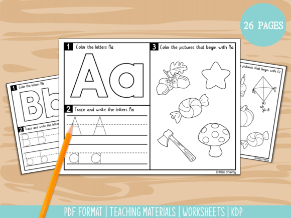 Download ABC Trace, Write and Color Worksheets - Write Collection