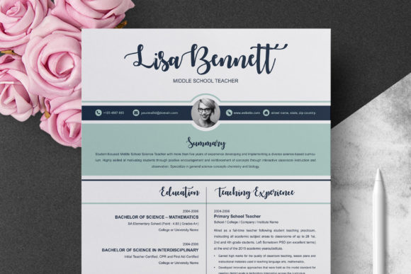 Download Resume Template for Teachers - Premium Resources