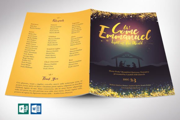 Download Emmanuel Christmas Program Template Wrd - Premium Resources